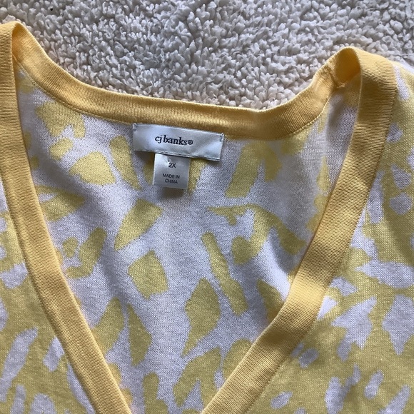 CJ Banks cotton cardigan sweater lovely!! 2X with a Bonus Talbots sweater! - Picture 6 of 14